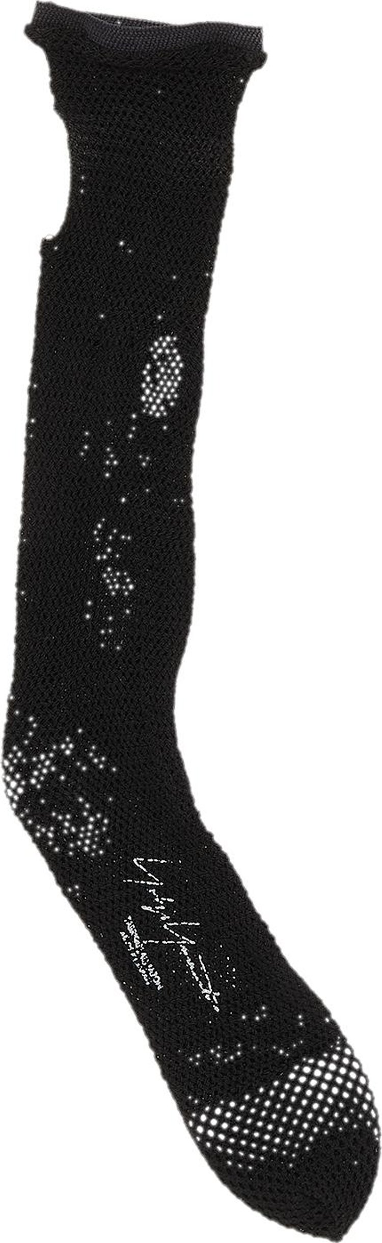 Yohji Yamamoto Lace Logo Socks 'Black'