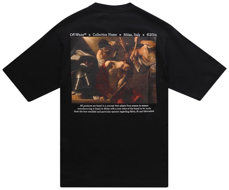 Off White Caravaggio Crowning Skate Tee BlackWhite