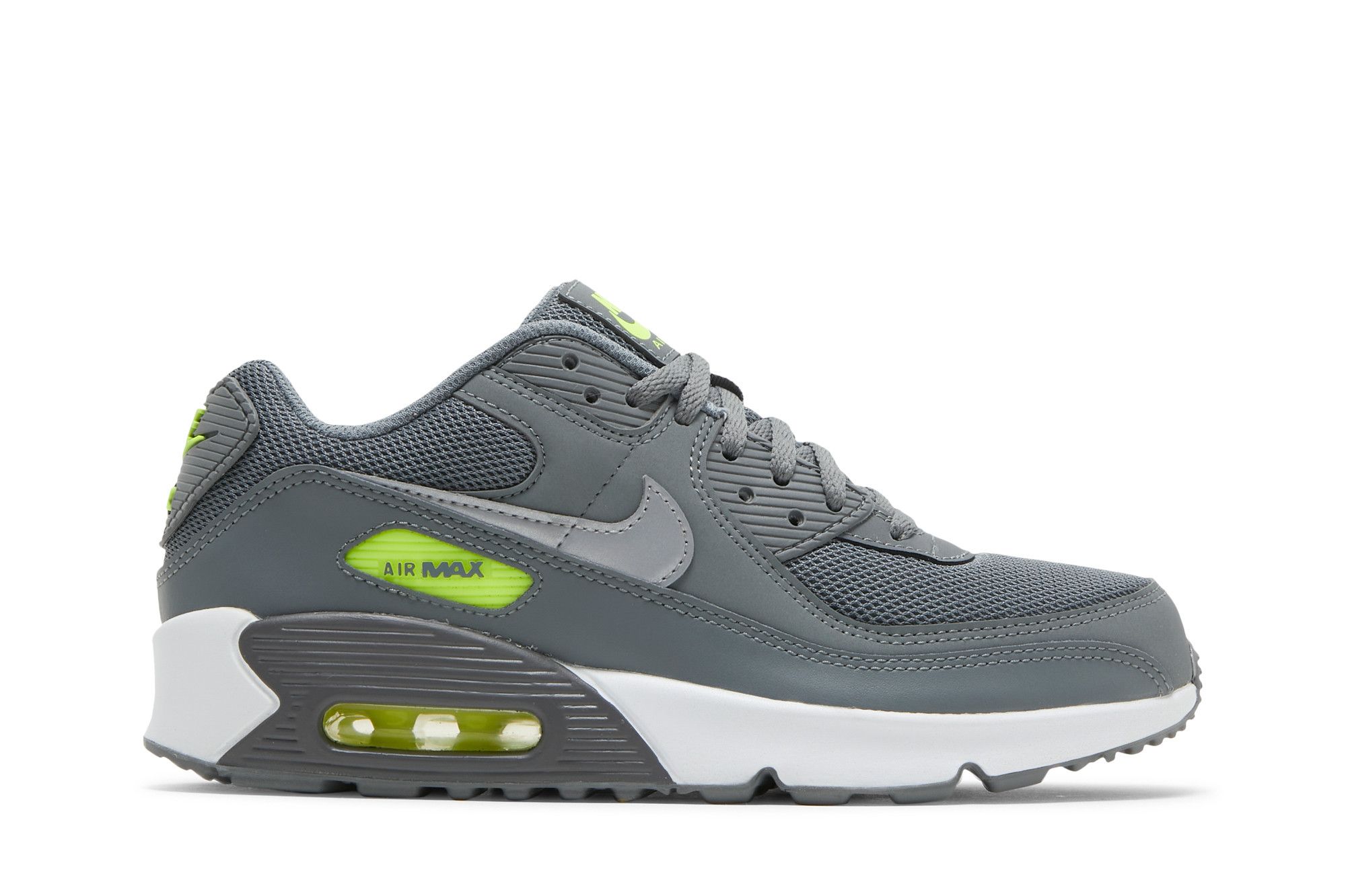 nike air max 90 dark smoke grey volt