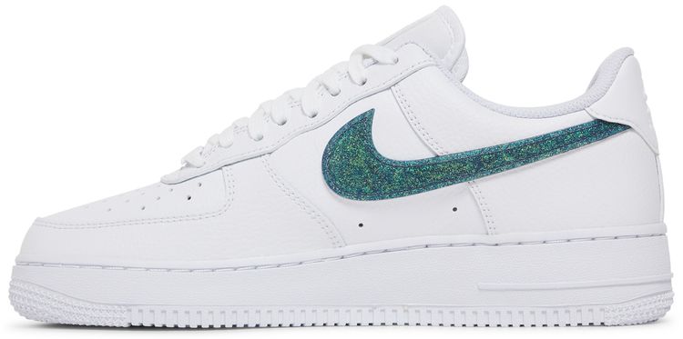 Nike Wmns Air Force 1 Low Glitter Swoosh   Celery