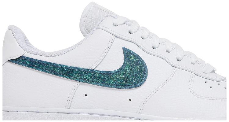 Nike Wmns Air Force 1 Low Glitter Swoosh   Celery