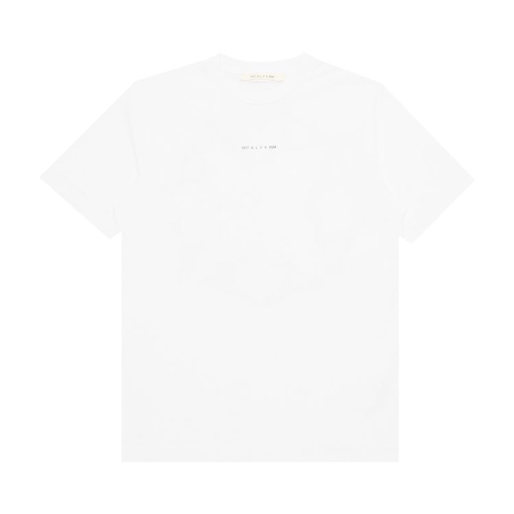 1017 ALYX 9SM Melt Circle Logo Short Sleeve Tee White