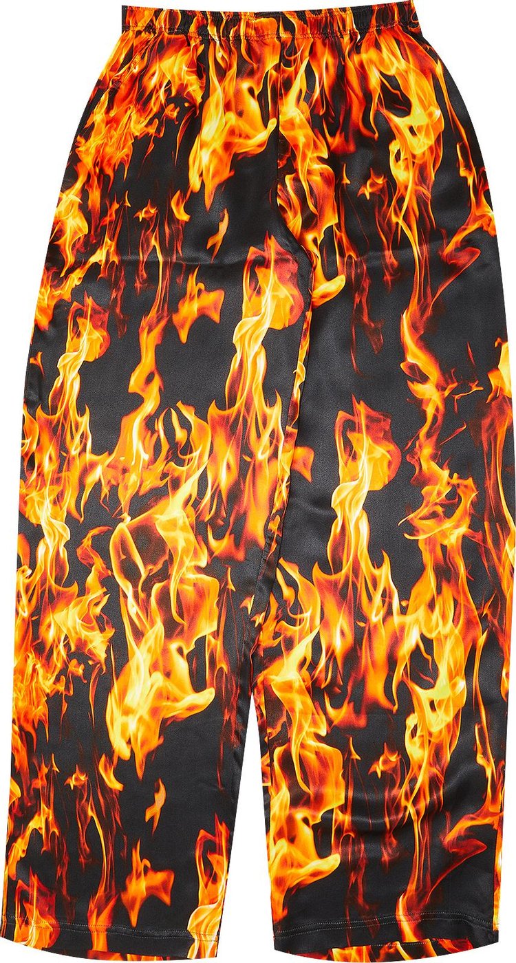 Buy Vetements Fire Pyjama Pants 'Black' - UE52PA300F BLAC | GOAT