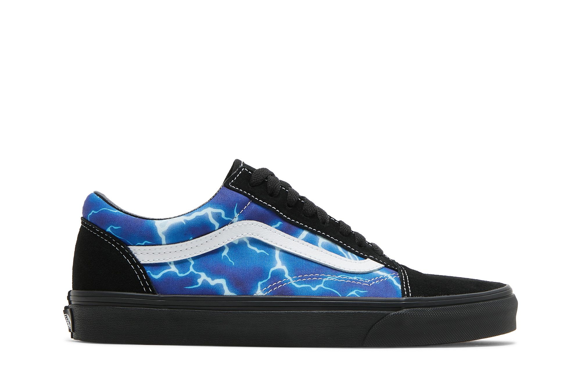 Vans blue sales flame old skool