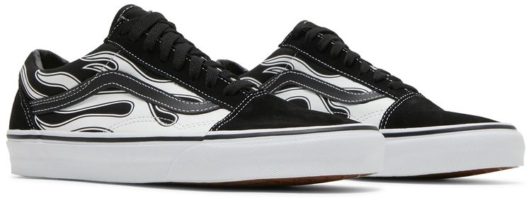 Vans Old Skool Flame   Black White