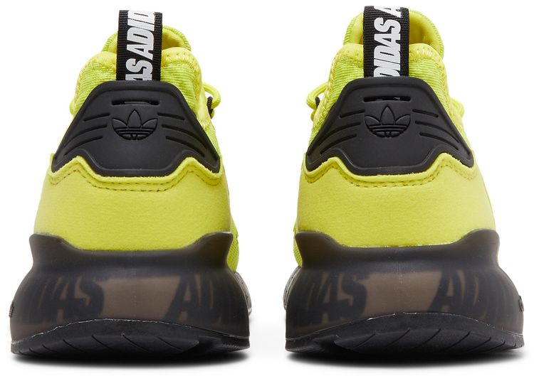 Adidas ZX 2K Boost J Bold Logo Graphic   Acid Yellow