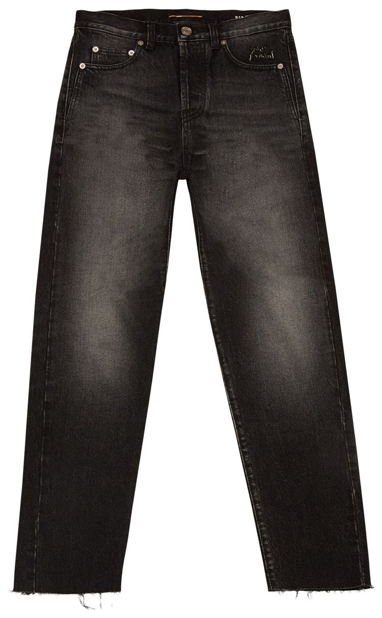 Saint Laurent Boyfriend Fit Jeans Black