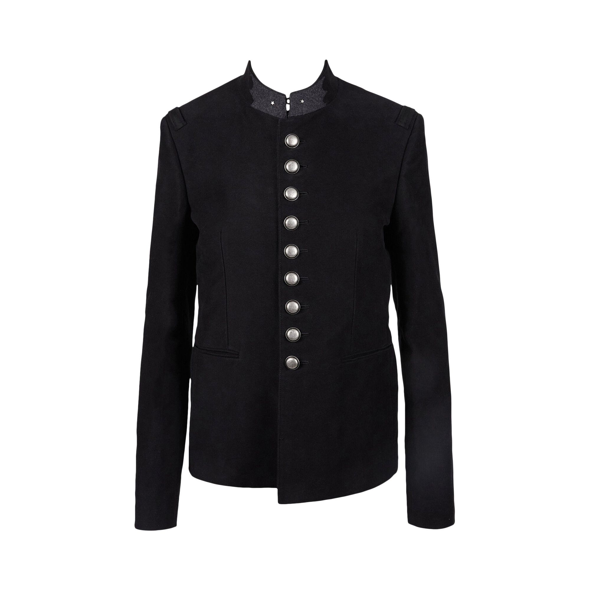 Achetez des Saint Laurent Military Jacket Black 484009 Y969H 1000 GOAT FR