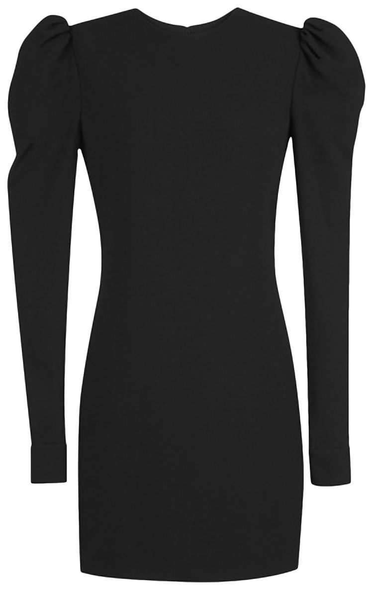 Saint Laurent Long Sleeve Dress Black