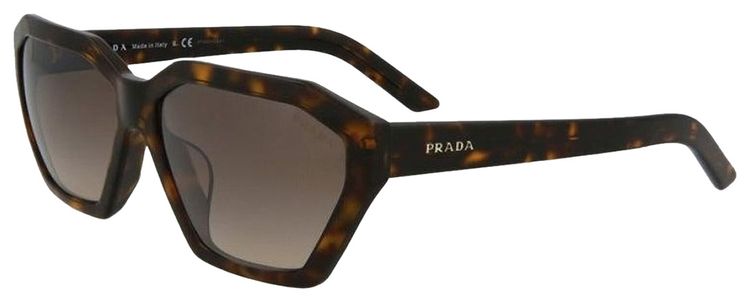 Prada Rectangle Frame Sunglasses Brown