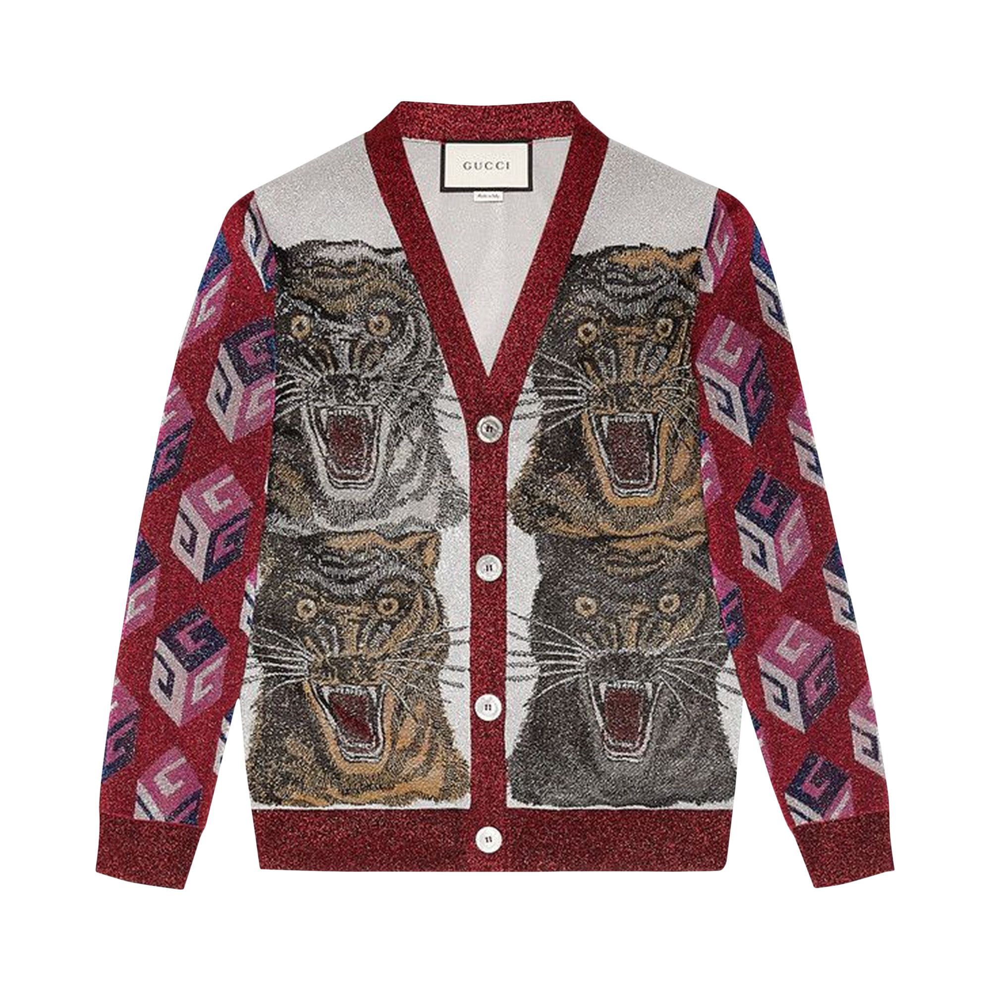 GUCCI ヘビと虎のグラフィック カーディガン GUCCI ヘビと虎のグラフィック カーディガン 【公式通販】