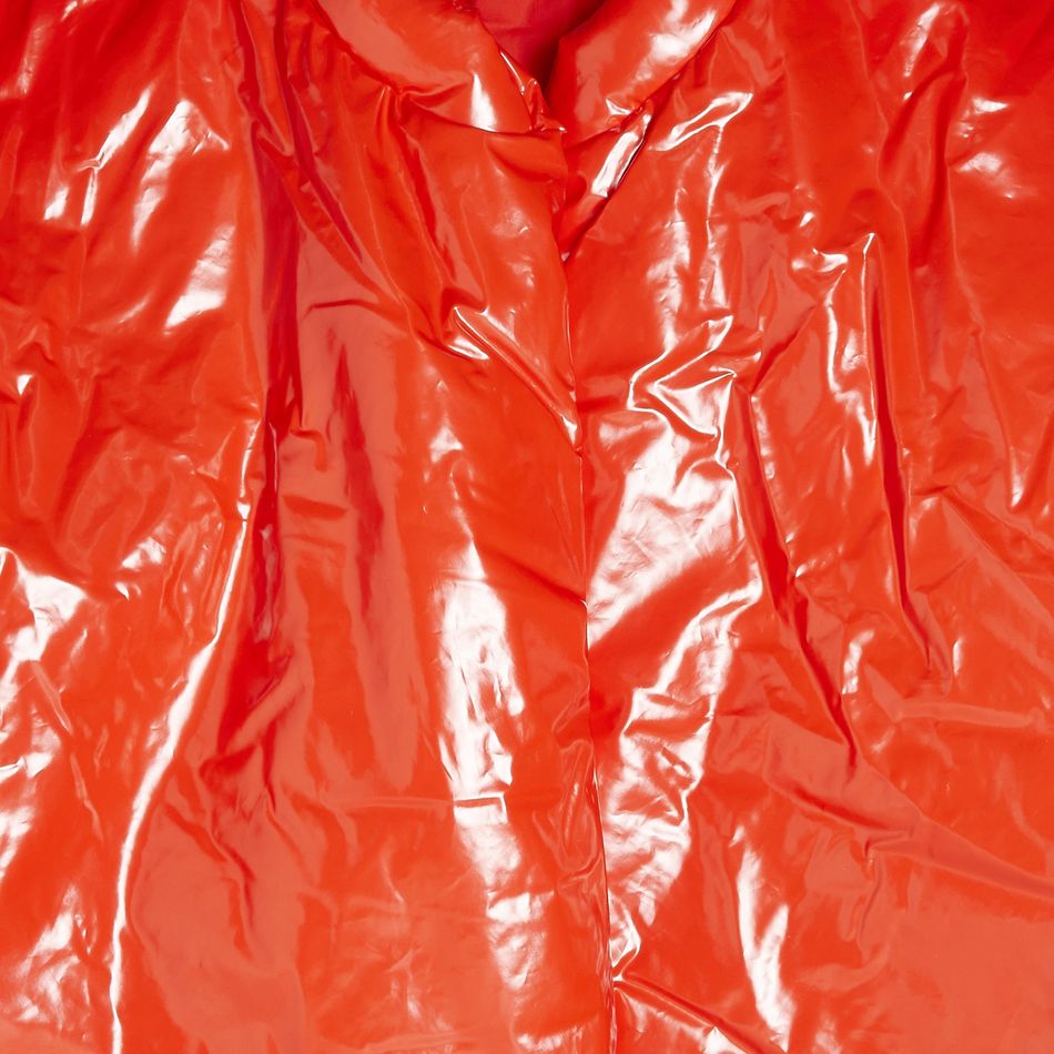yeezy round jacket red