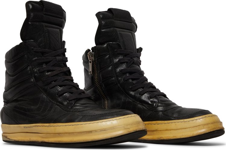 Rick Owens Pig Leather Dunks Dustulator   Black