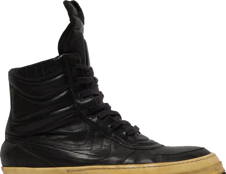 Rick Owens Pig Leather Dunks Dustulator   Black