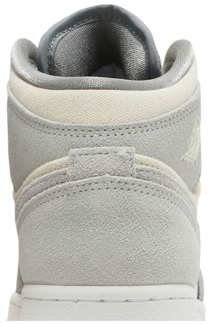 Air Jordan 1 Mid SE GS Coconut Milk Particle Grey