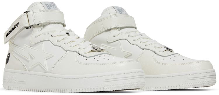 Bapesta Mid White