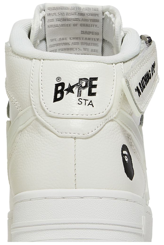 Bapesta Mid White