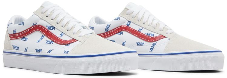 Vans Old Skool All Over Logo   White