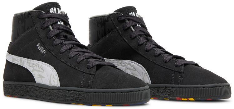 Black Fives x Puma Suede High Black