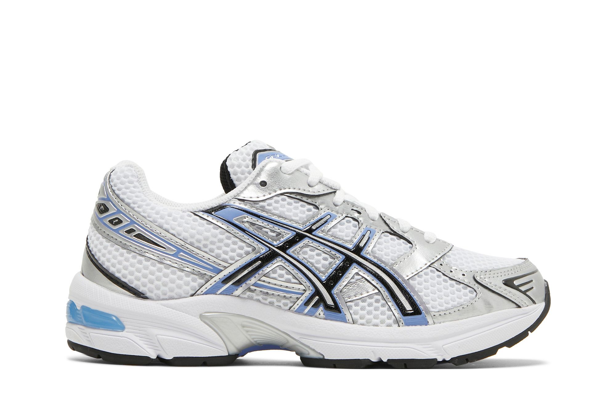 Blue and white asics online