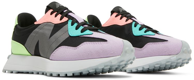 New Balance Wmns 327 Black Dark Violet