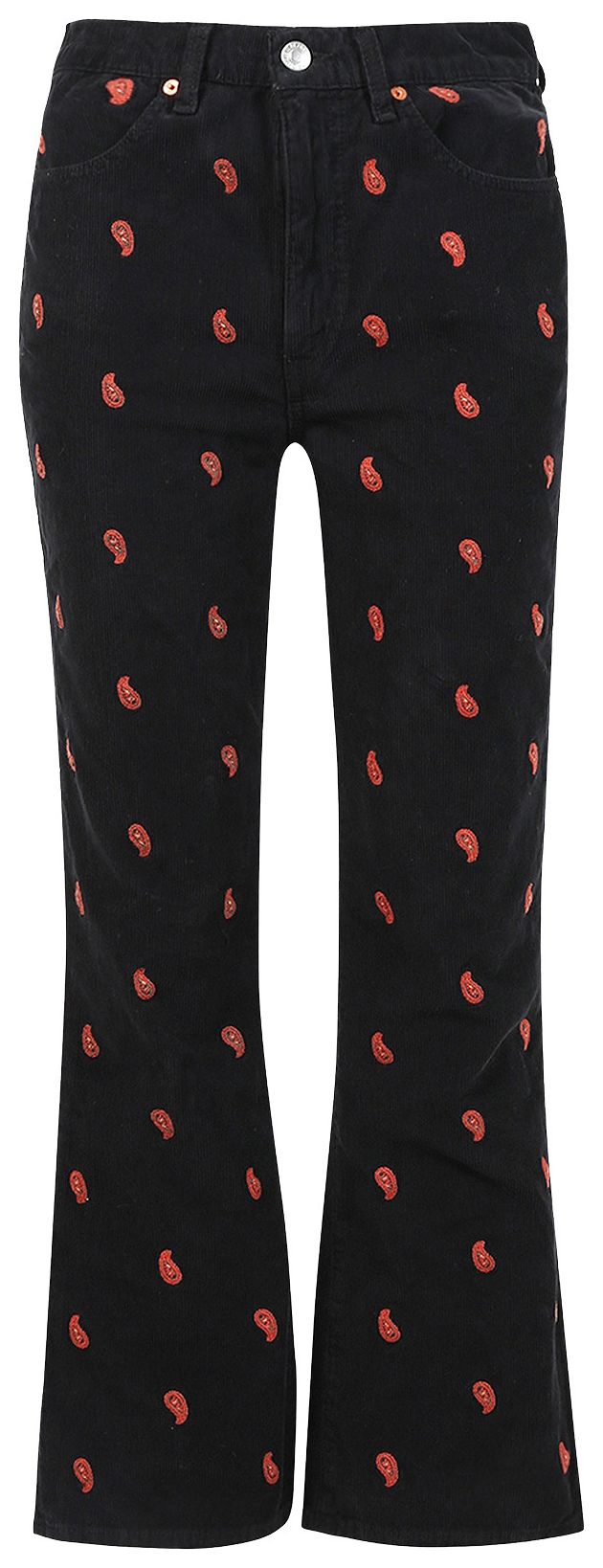 ReDone 70s Loose Flare Washed Black