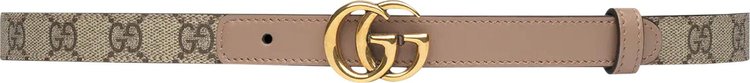 Gucci GG Marmont Thin Belt 'Beige/Ebony'