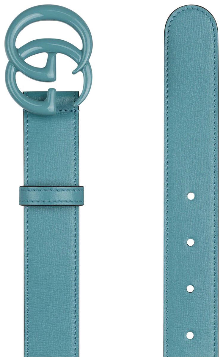 Gucci GG Marmont Thin Belt Pastel Blue