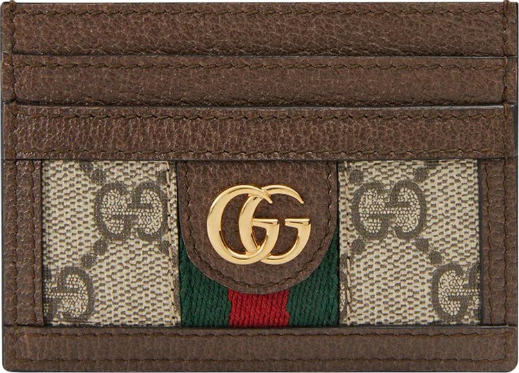 Gucci GG Supreme Ophidia Large Card Case 'Beige/Ebony'