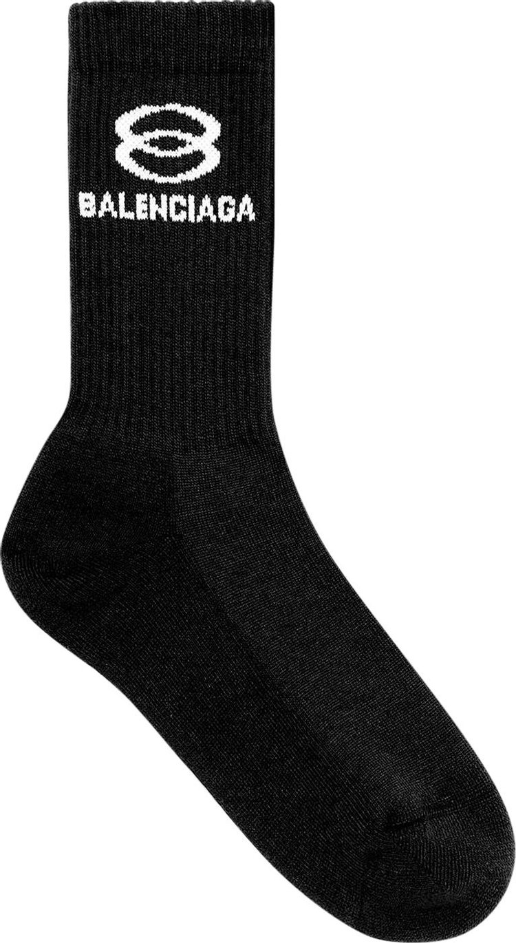 Balenciaga Unity Tennis Socks 'Black/White'