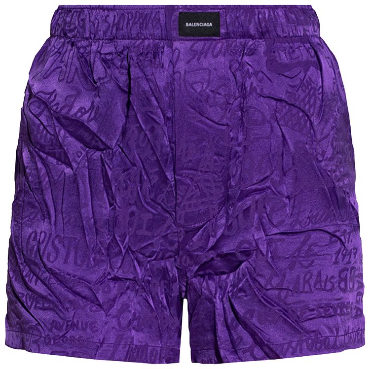 Balenciaga Pyjama Shorts 'Violet'