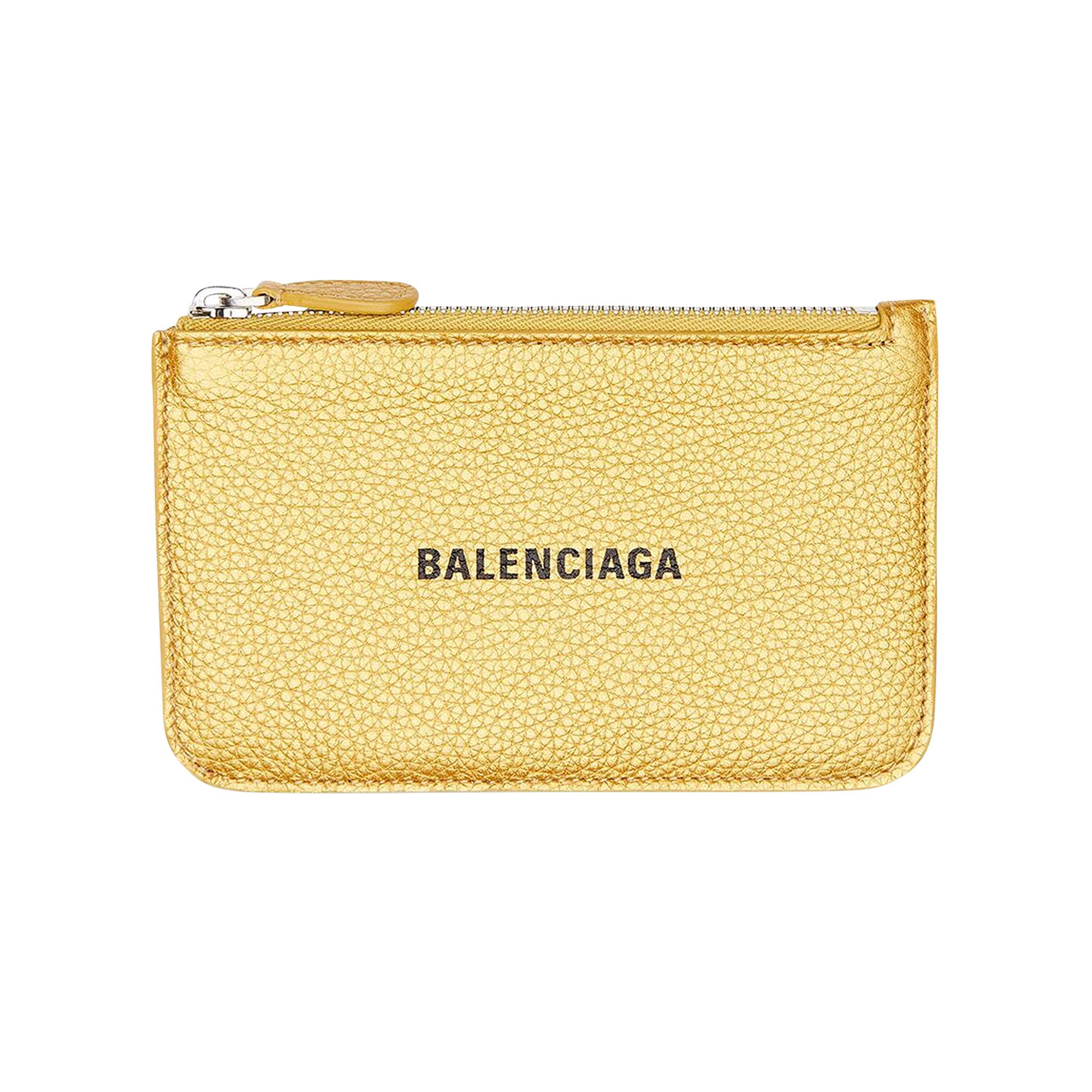 Buy Balenciaga Credit Card Holder Gold Black 637130 15YN3 8060 GOAT