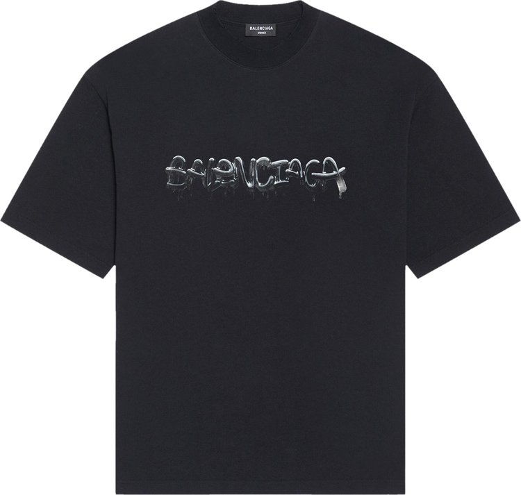 Balenciaga Medium Fit T-Shirt 'Black'