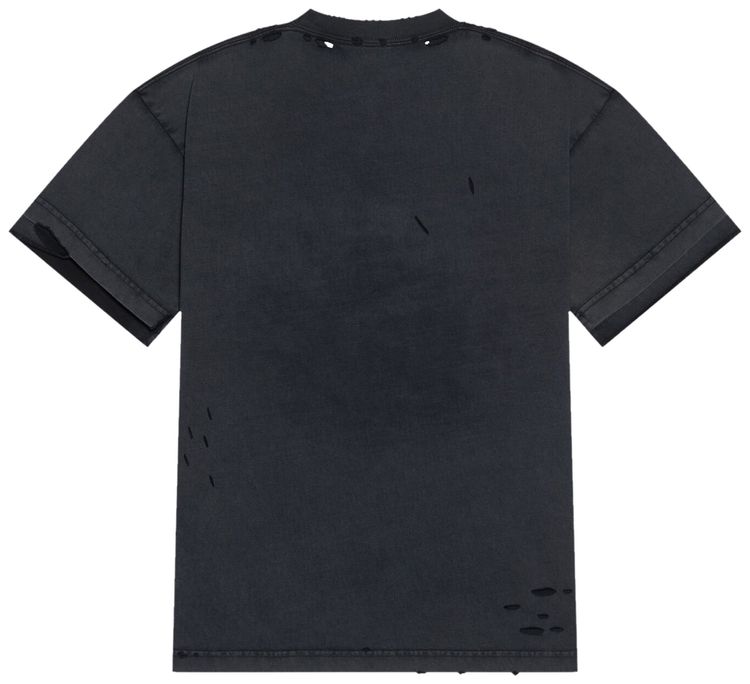 Balenciaga Medium Fit T Shirt BlackOrangeWhite