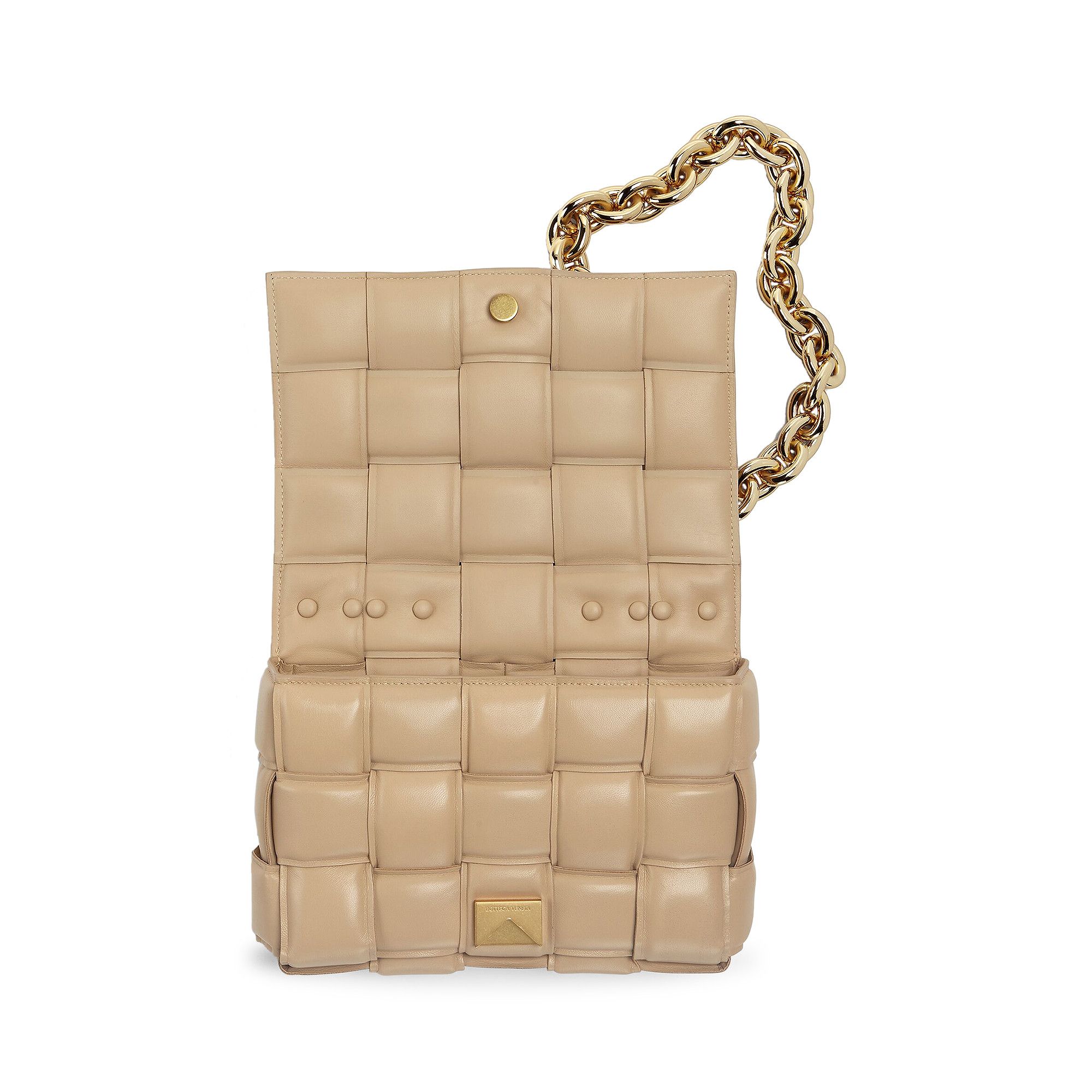 【Milk】bottega veneta Buy Bottega Veneta Beige (Porridge) Gold Chain Padded