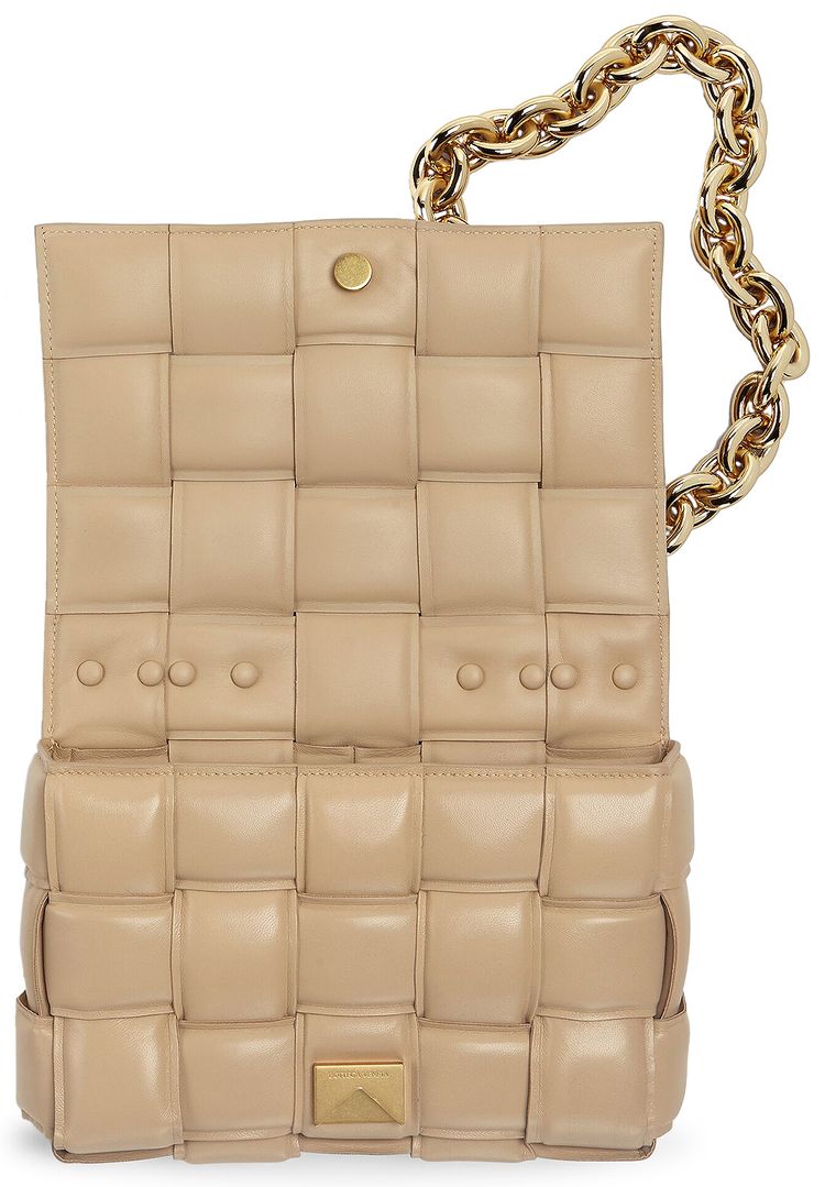Bottega Veneta Chain Cassette Bag PorridgeGold