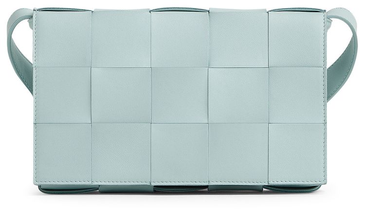 Bottega Veneta Padded Cassette Bag Teal WashedSilver