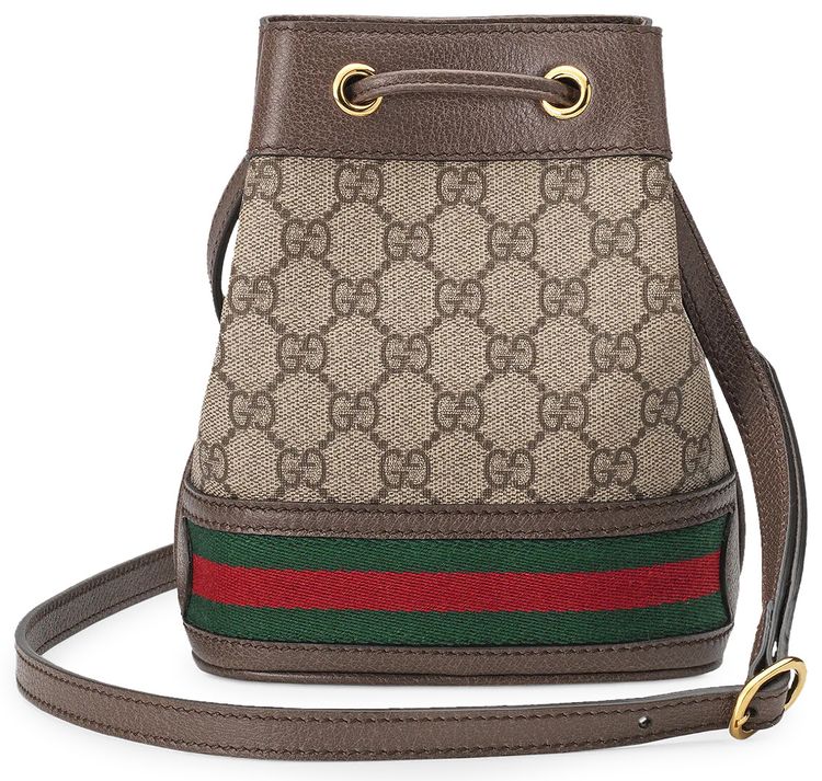 Gucci Ophidia Mini Bucket Bag BeigeEbony