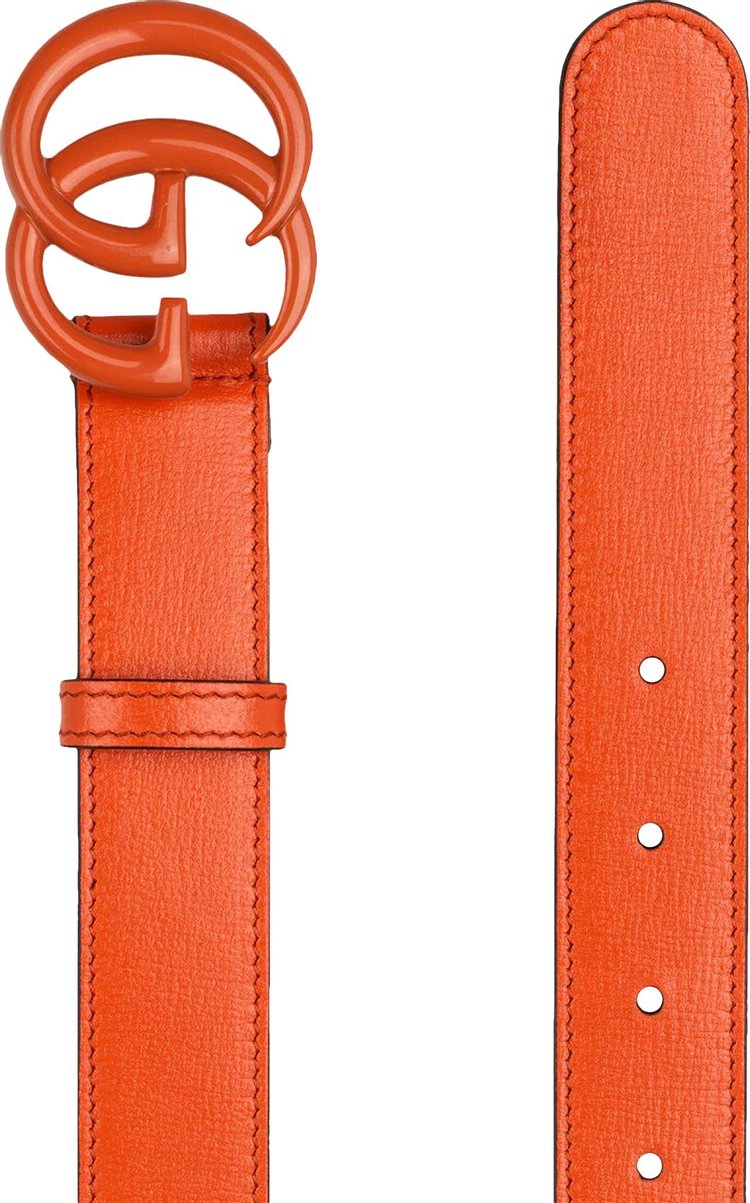 Gucci GG Marmont Thin Belt Orange