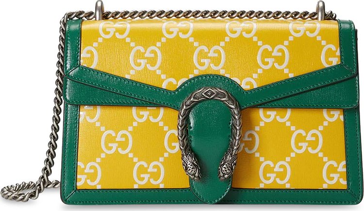 Gucci GG Marmont Super Mini Bag 'Yellow/Green'