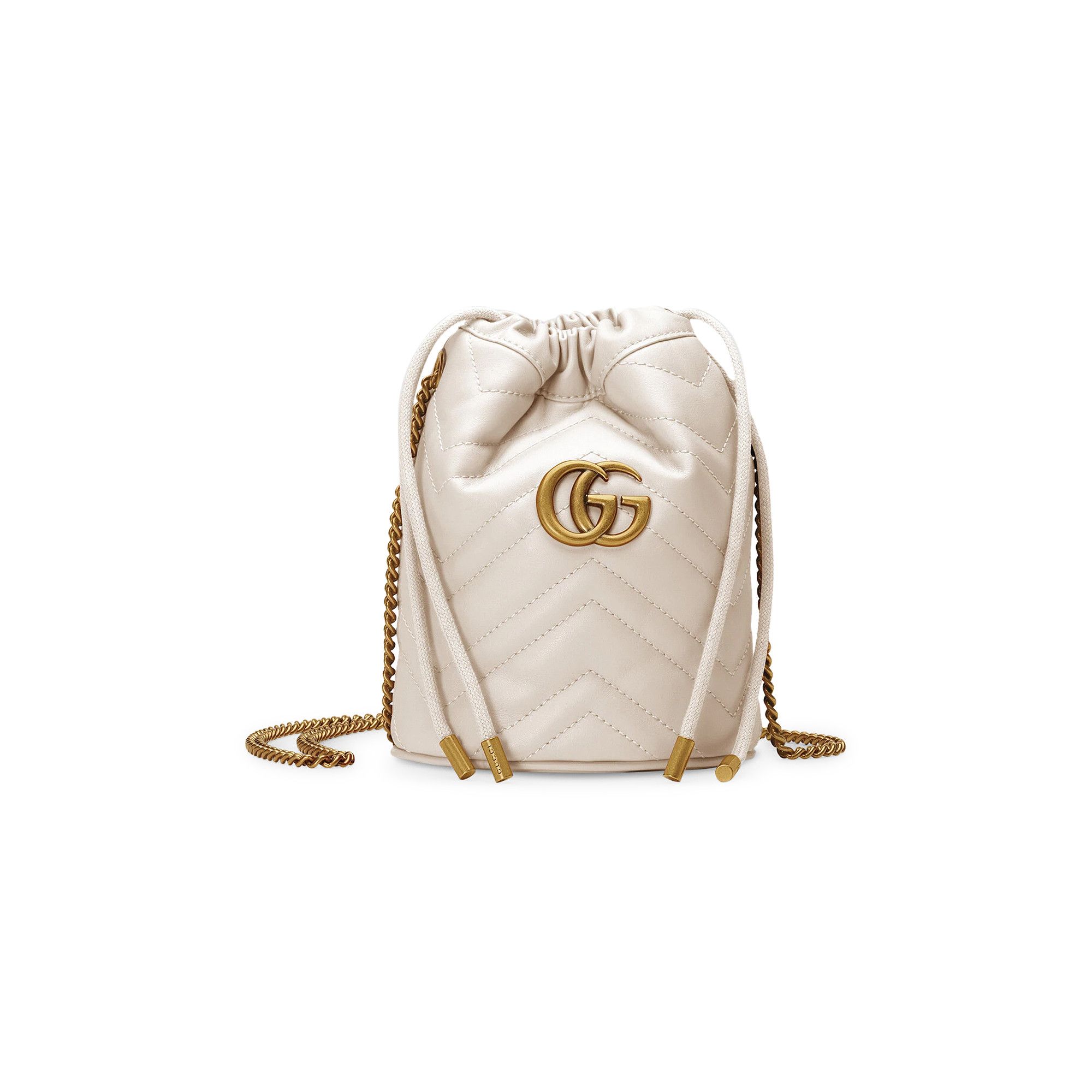 Buy Gucci GG Marmont Mini Bucket Bag 'White' - 575163 DTDRT