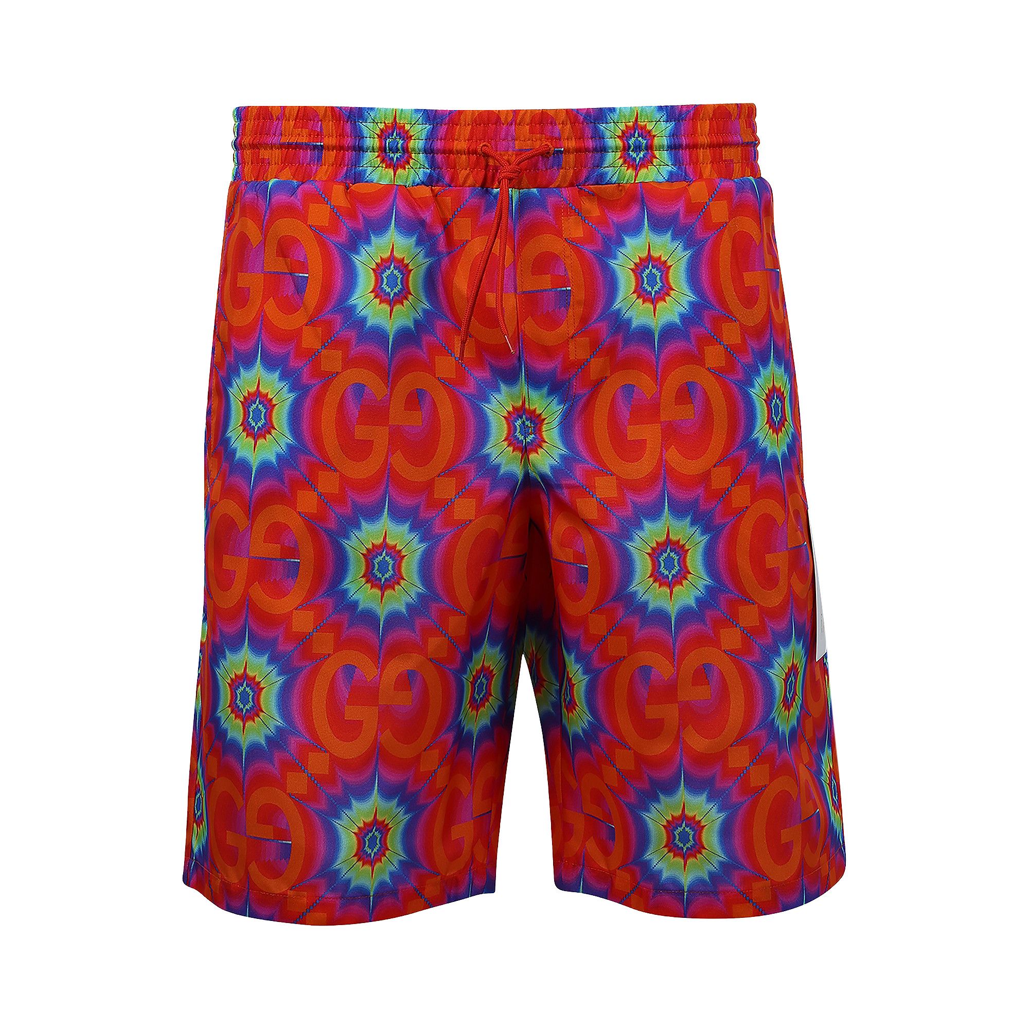 Buy Gucci Swim Shorts Orange Electric Blue 599576 XAAEE 7098