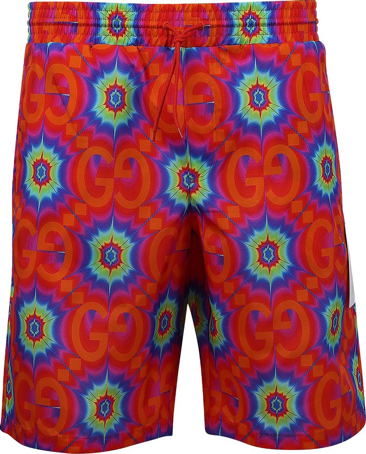 Gucci Swim Shorts 'Orange/Electric Blue'