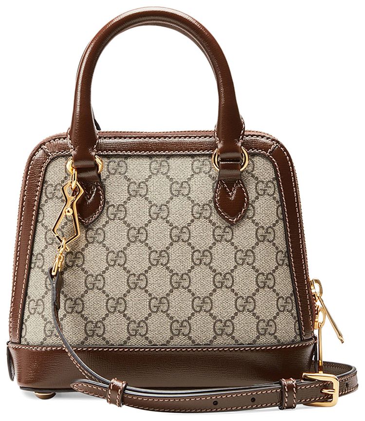 Gucci Horsebit 1955 Mini Top Handle Bag BeigeEbony