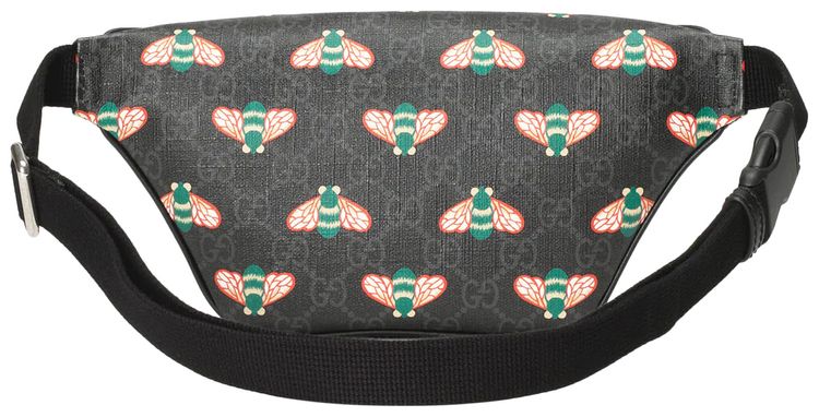 Gucci Bestiary Belt Bag With Bees Black