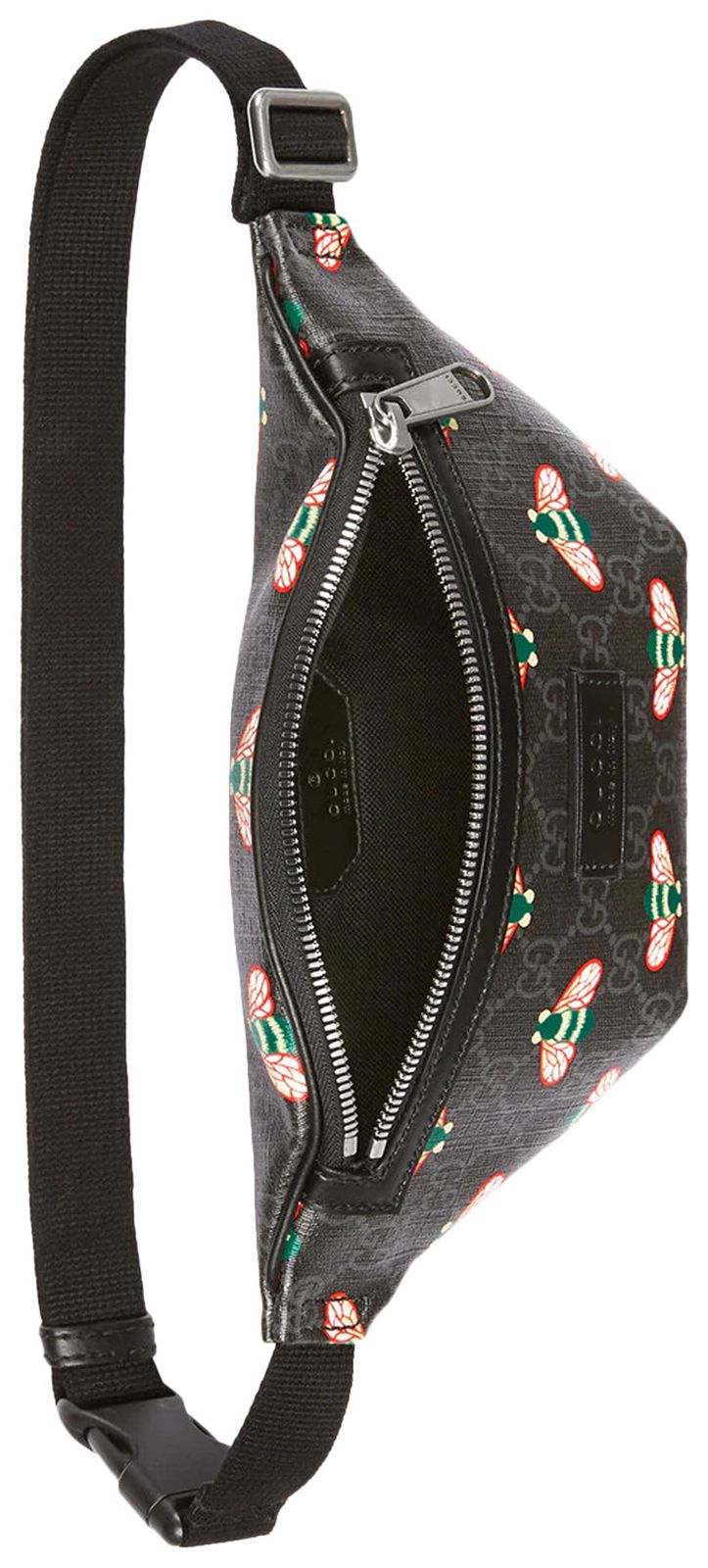 Gucci Bestiary Belt Bag With Bees Black