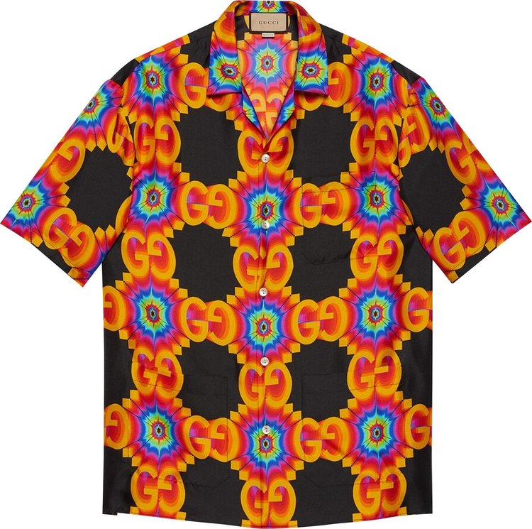 Savoy printed silk bowling shirt - Gucci - Men