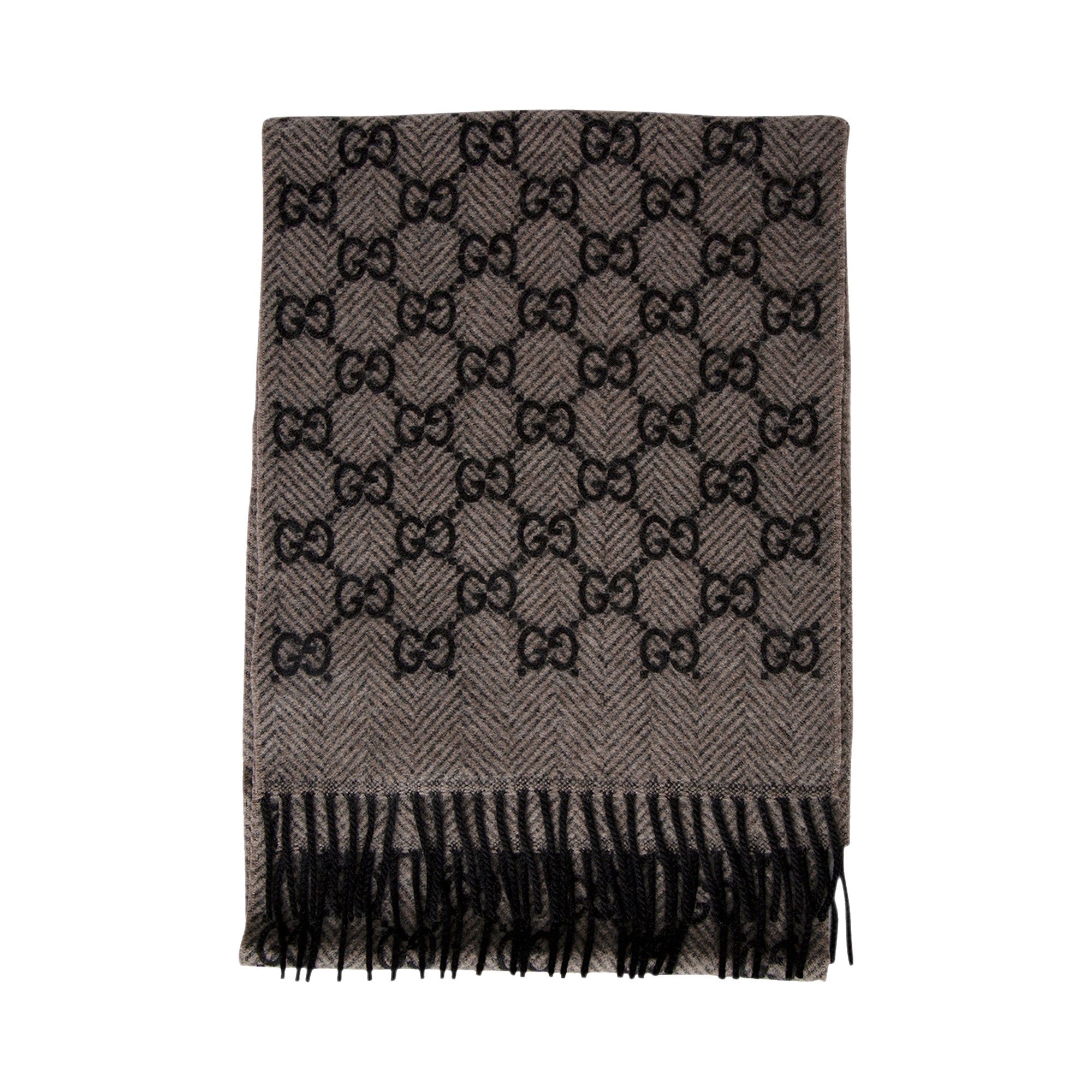Gucci anthracite scarf top