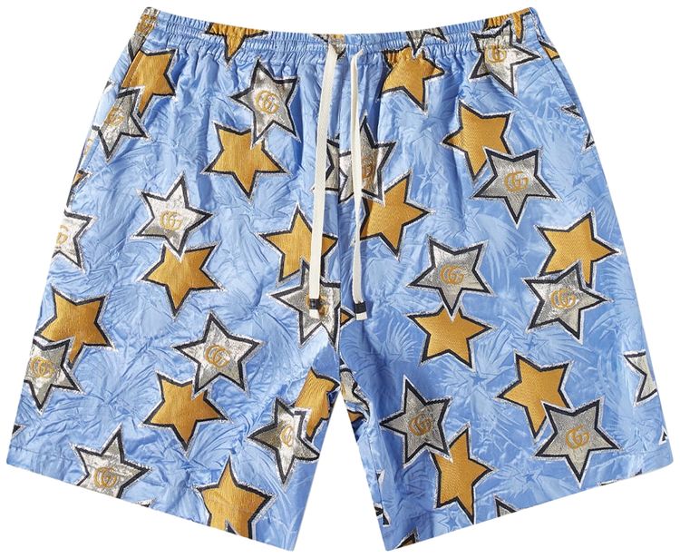 Gucci GG Star Pattern Short AzureGold