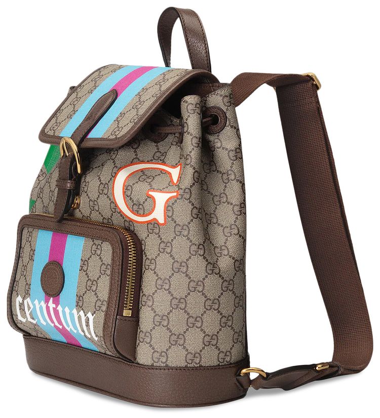 Gucci Backpack With Interlocking G BeigeEbony
